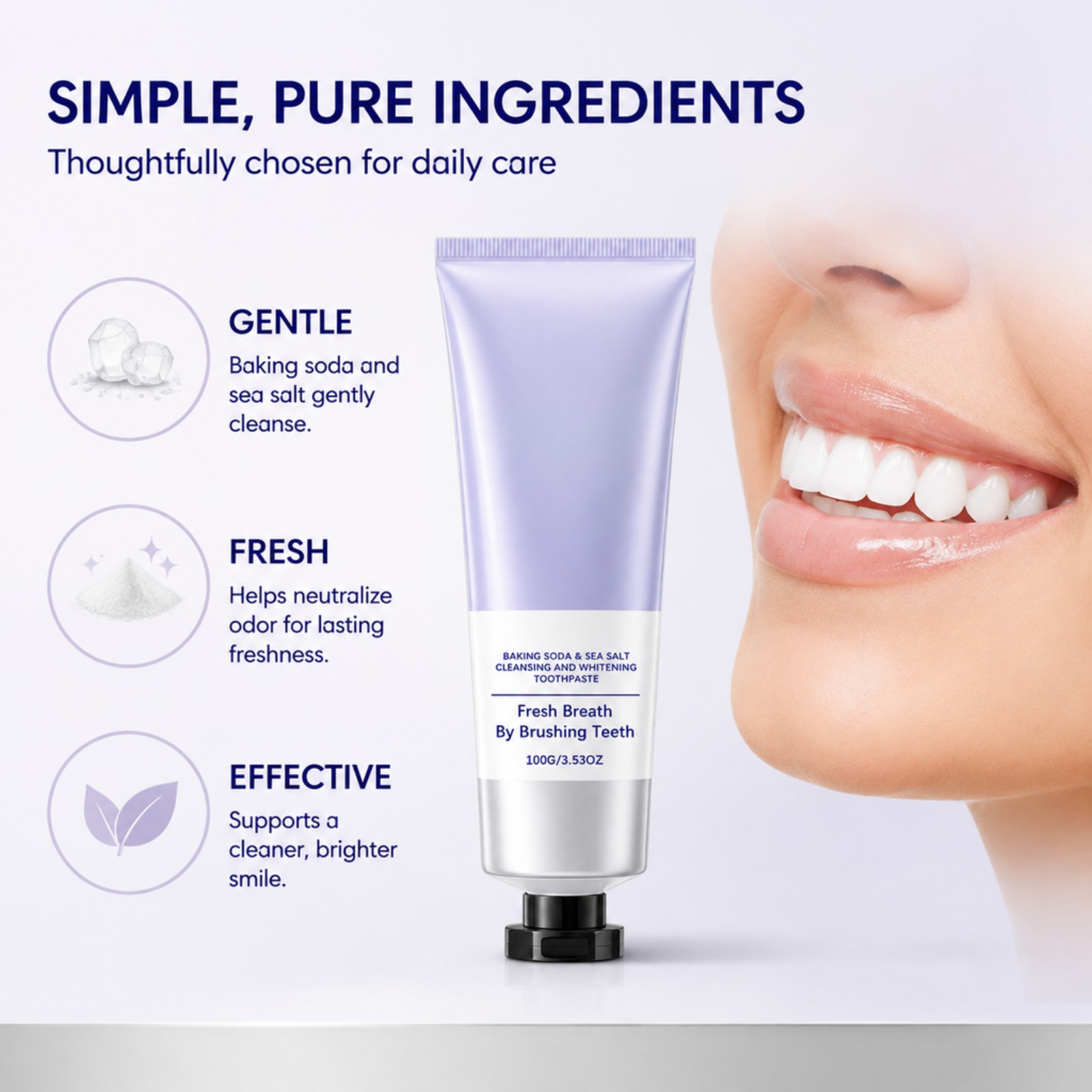 Pasta Gigi Garam Laut Baking S - Teeth Whitening Baking Soda ulasan dan harga