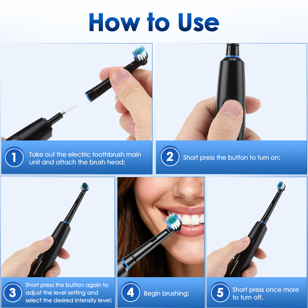 Sikat Gigi Elektrik Putar Isi  - Teeth Whitening Brush ulasan dan harga