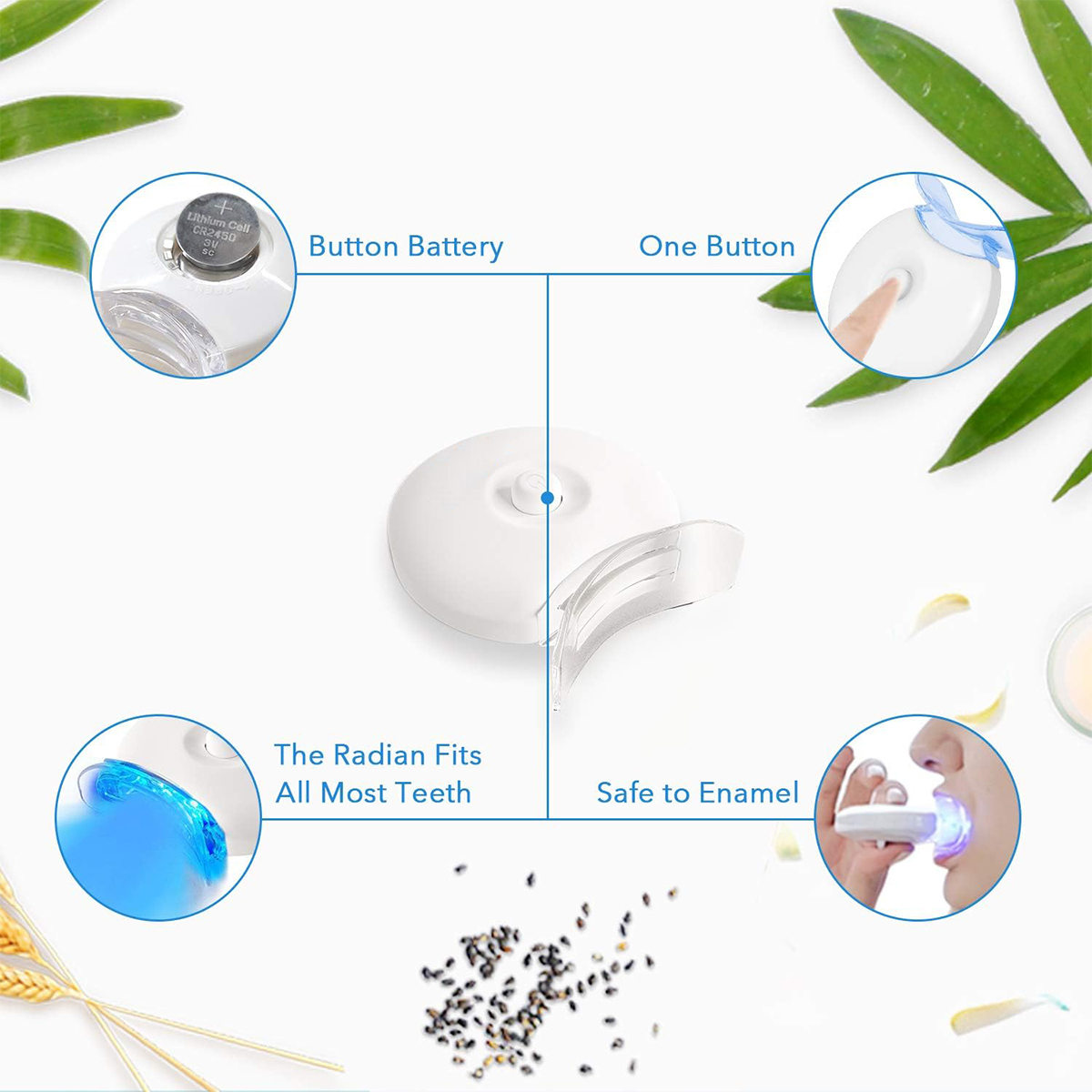 Kit pemutih gigi-5X lampu LED  - Teeth Whitening Before And After ulasan dan harga