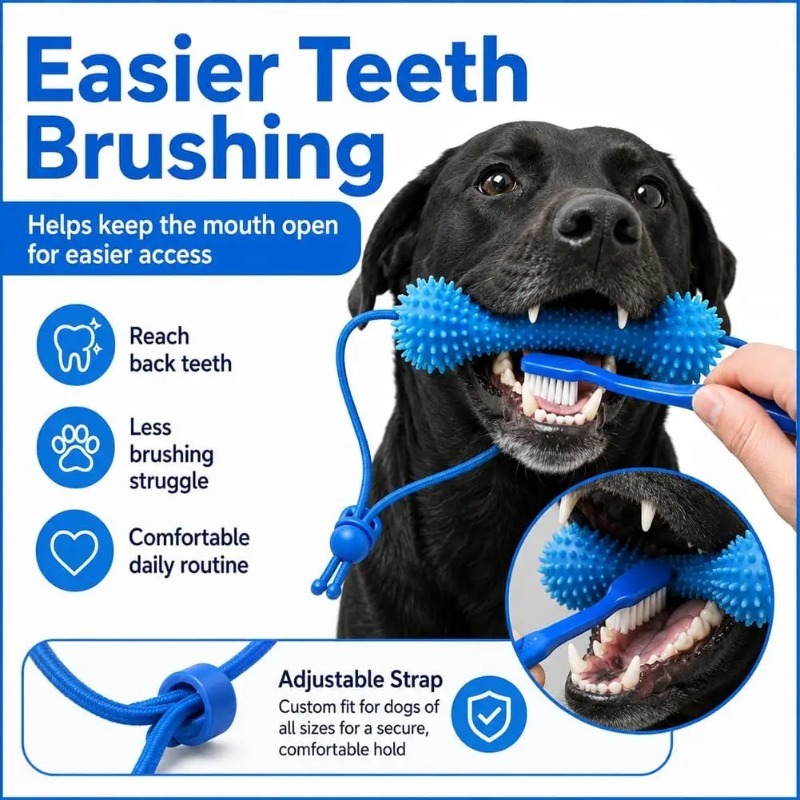 Mainan Gigitan Gigi Anjing Dua - Teeth Whitening Brush ulasan dan harga