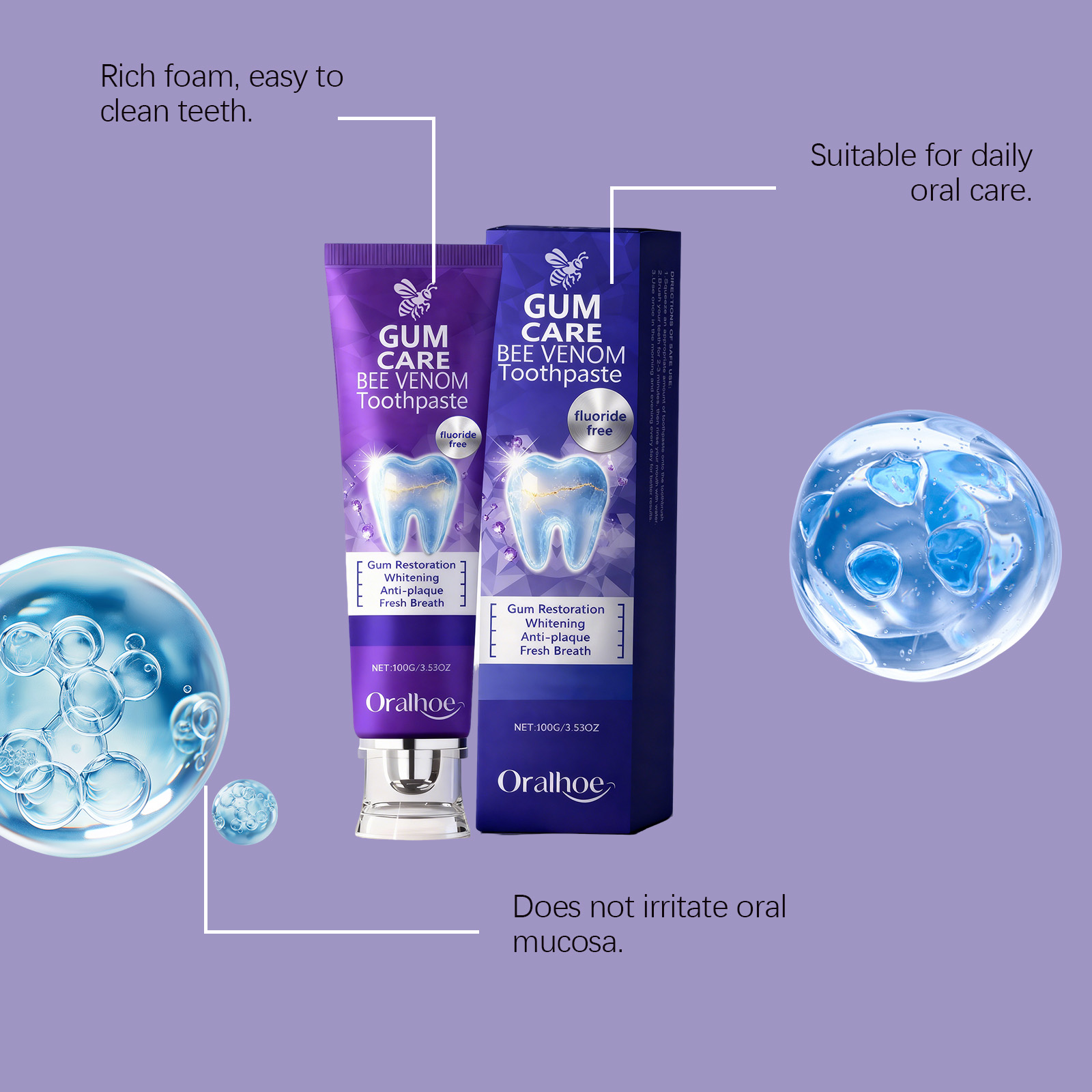 Pasta Gigi Racun Lebah Pemutih - Remineralizing Toothpaste ulasan dan harga