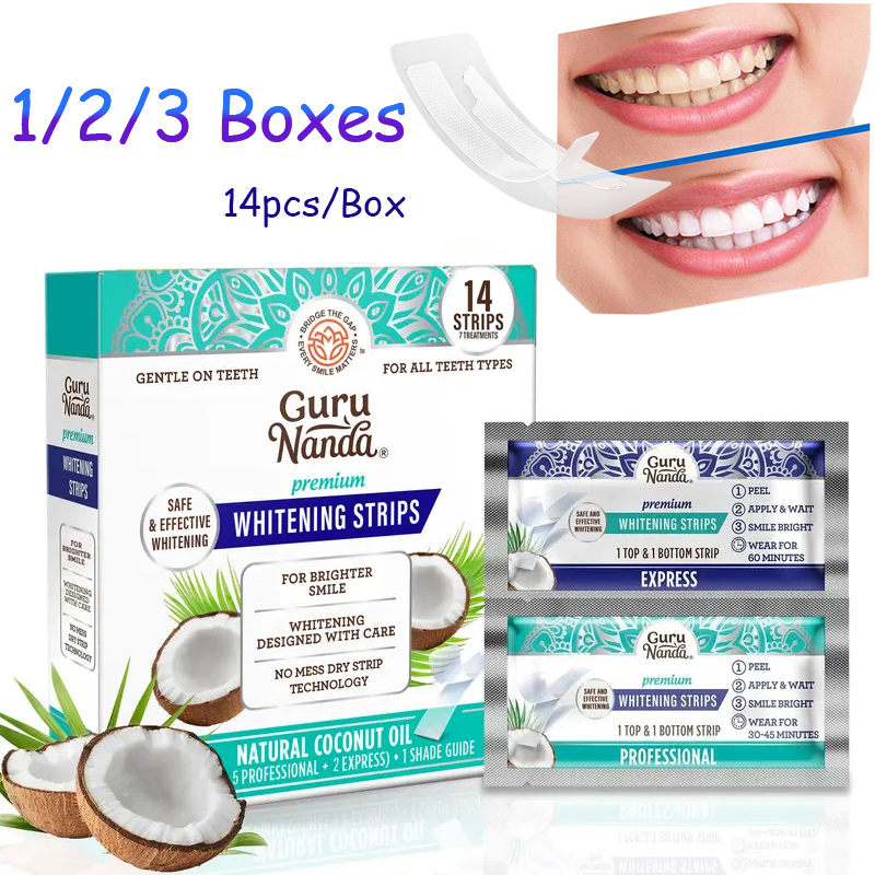 14pcs/kotak Strip Pemutih Gigi - Teeth Whitening Oil Pulling ulasan dan harga
