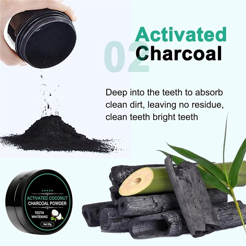 【FAVORIT KONSUMEN】Bubuk Pemuti - Teeth Whitening Activated Organic Charcoal ulasan dan harga
