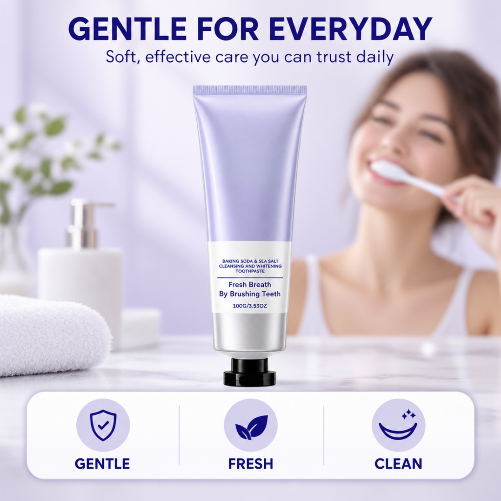 Pasta Gigi Garam Laut Baking S - Teeth Whitening Baking Soda ulasan dan harga