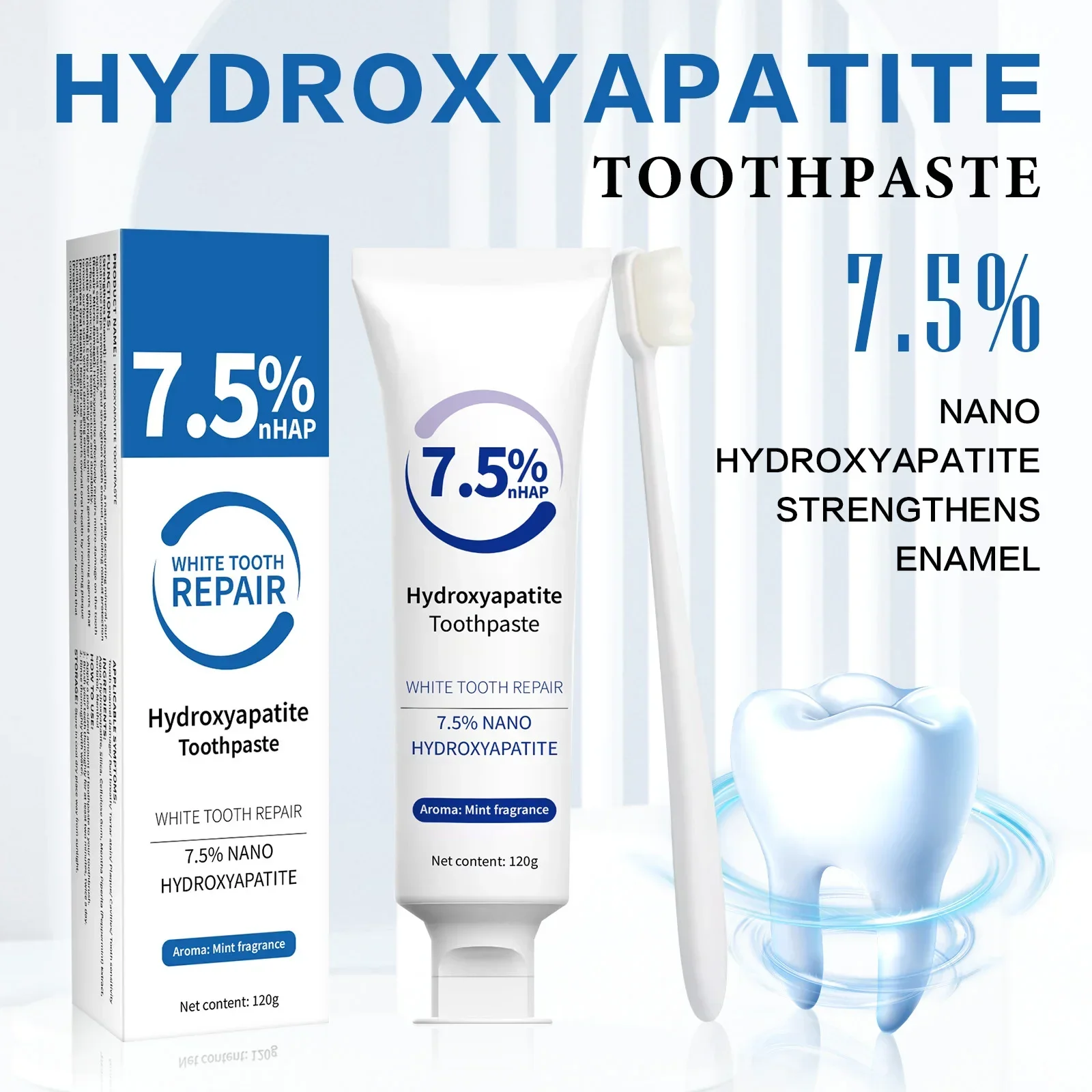 Kit Pasta Gigi & Pena Pemutih  - Remineralizing Toothpaste ulasan dan harga