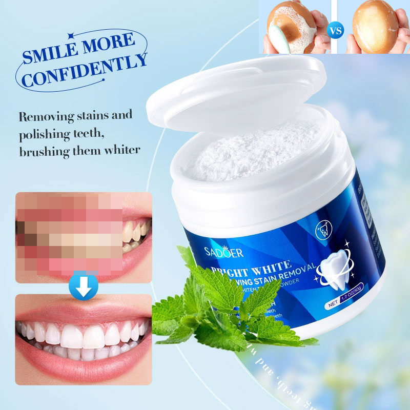 Bubuk Pemutih Gigi Pemutih Gig - Teeth Whitening Baking Soda ulasan dan harga