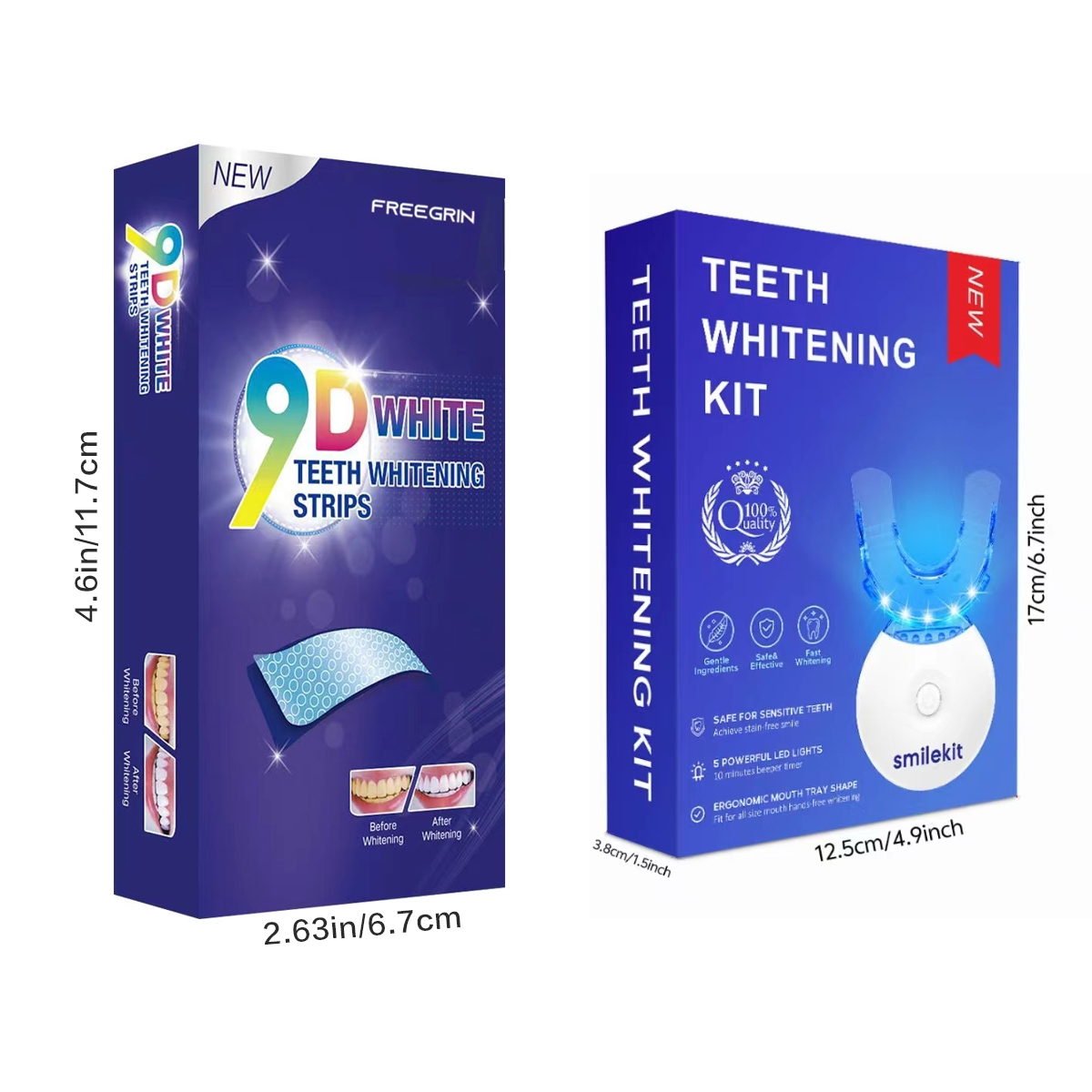 Kit pemutih gigi-5X lampu LED  - Teeth Whitening Before And After ulasan dan harga