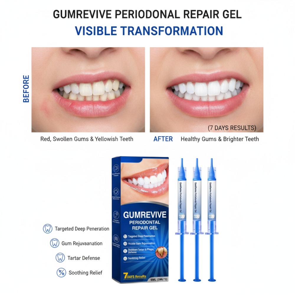 GUMREVIVE Gel Perawatan Period - Teeth Whitening Before And After ulasan dan harga