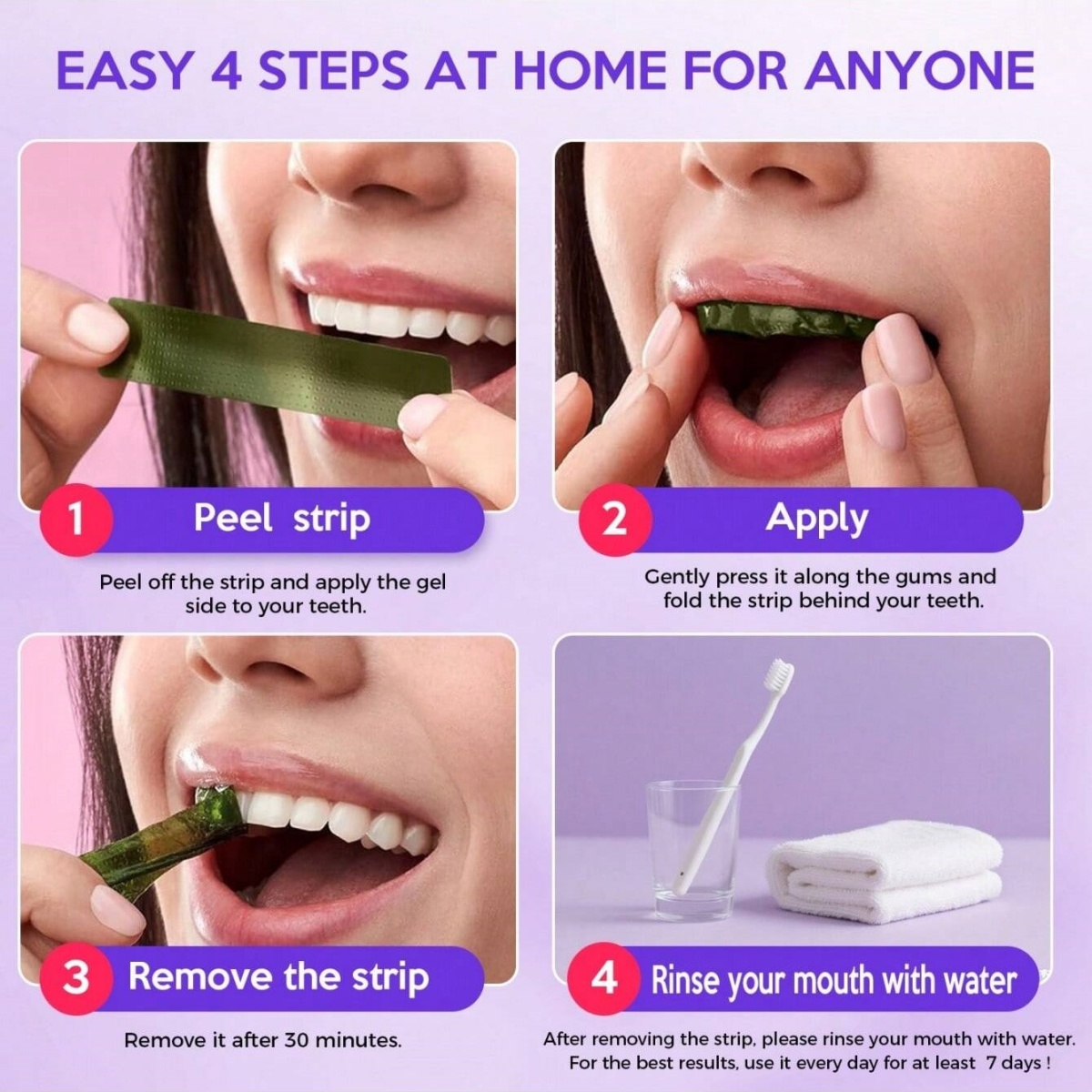 Stiker Gigi Pemutih Mewah 7/14 - Teeth Whitening Before And After ulasan dan harga