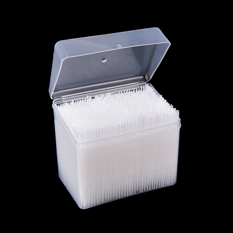 【M】1100Pcs Tusuk Gigi Plastik  - Teeth Whitening Brush ulasan dan harga
