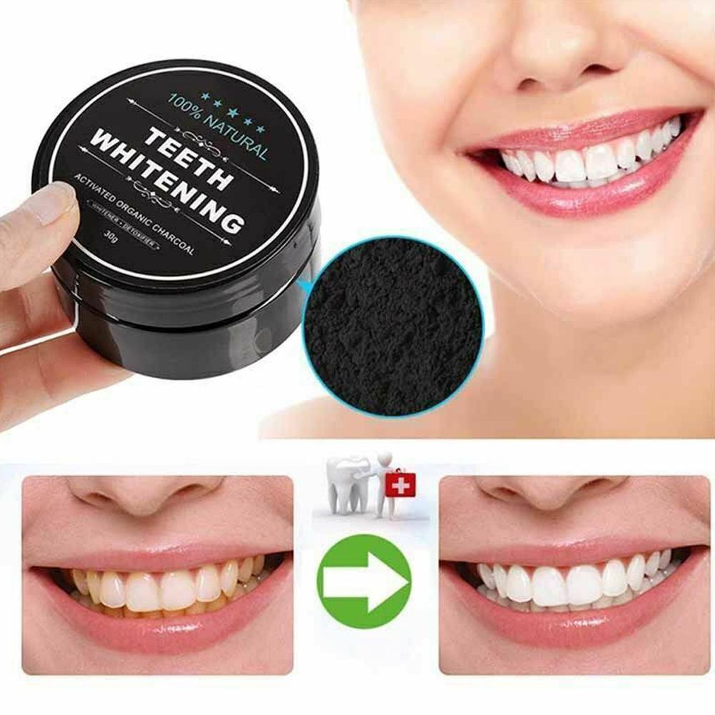 Bubuk Arang Aktif Organik Pemb - Teeth Whitening Activated Organic Charcoal ulasan dan harga