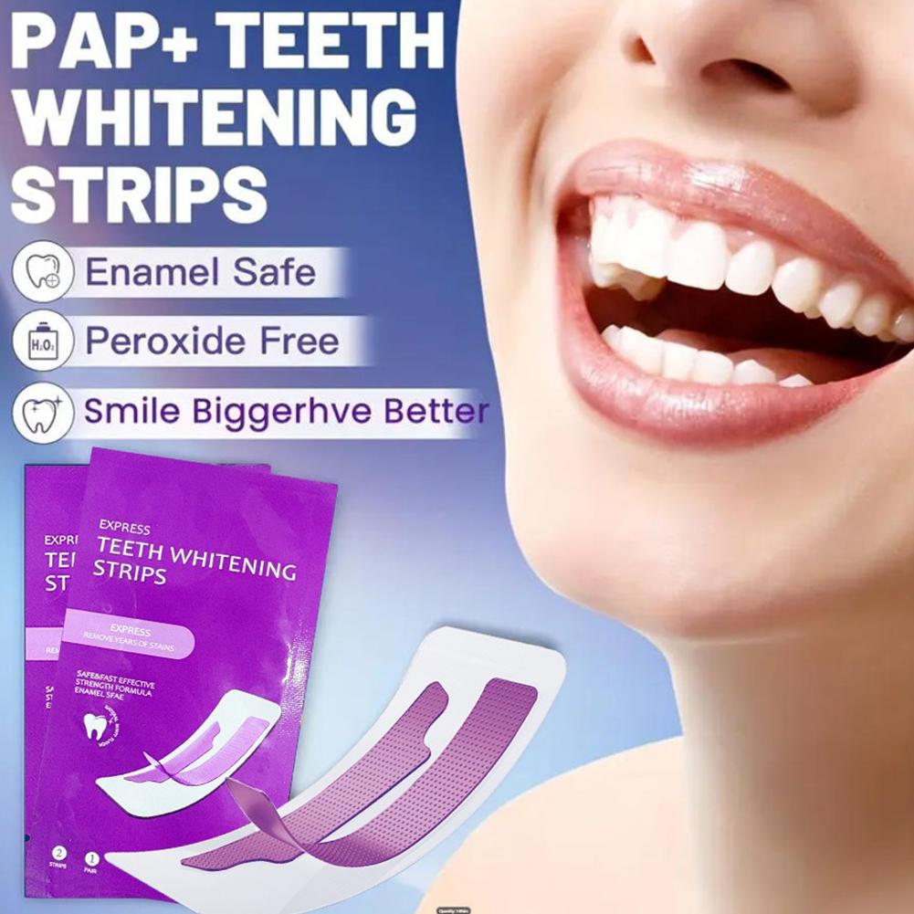 Strip Pemutih Gigi Ungu Tanpa  - Teeth Whitening Street ulasan dan harga