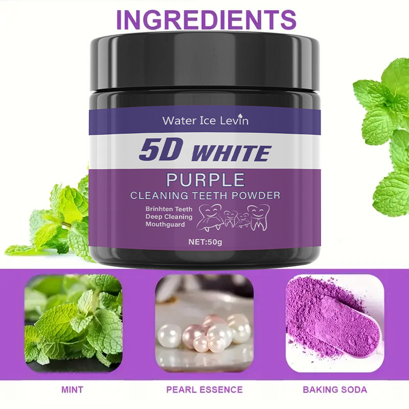Bubuk Gigi Pemutih Water Ice L - Teeth Whitening Oil Pulling ulasan dan harga